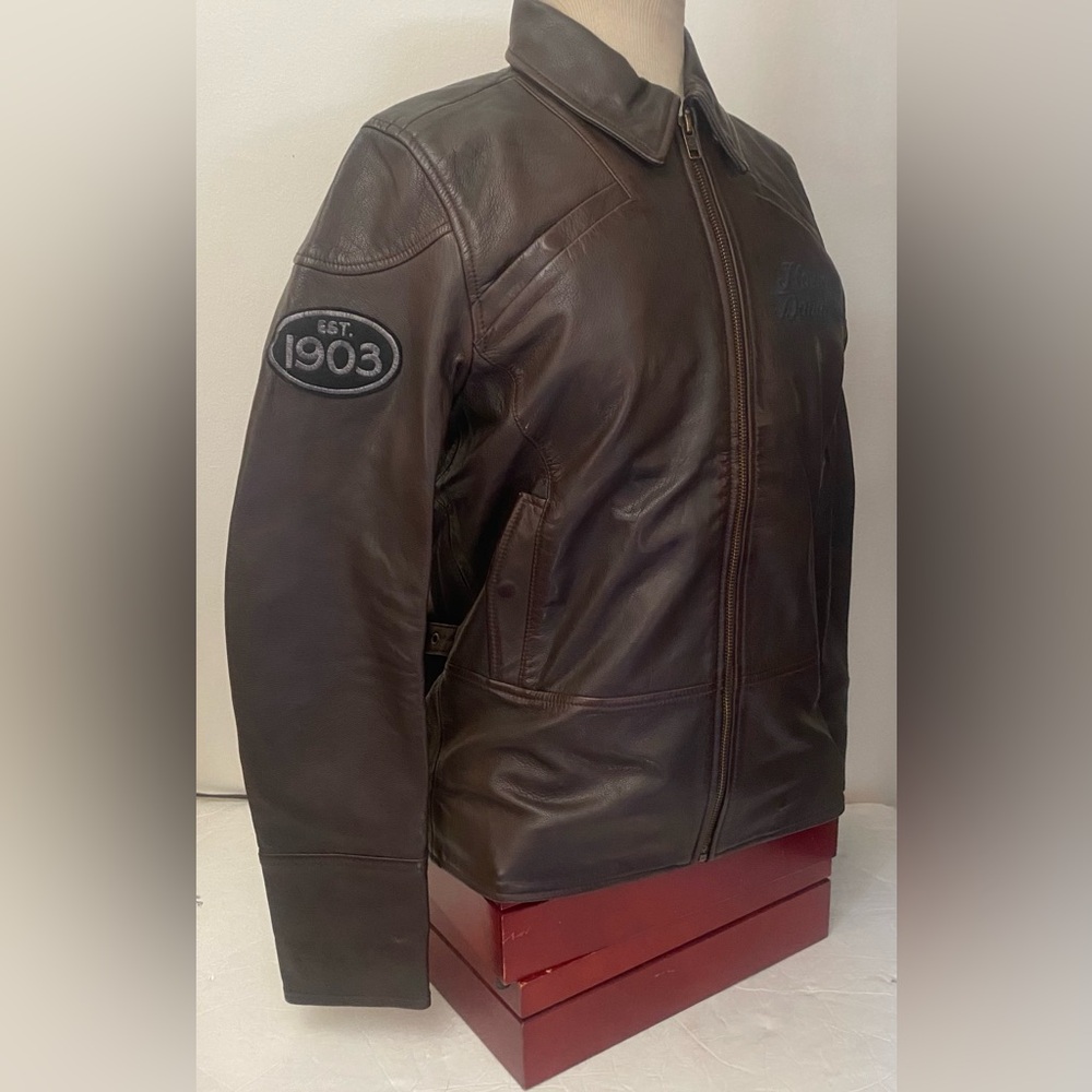 🏷️SOLD🏷️ Harley Davidson Ladies M Chocolate Leather